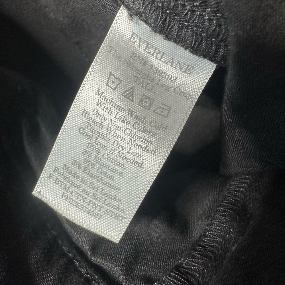 Everlane Black Utility Straight-Leg Crop Pants Size 6 Long / Tall - Picture 9 of 9
